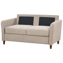 Beliani Living Room Set 5 Seater Mare Fabric Taupe With Storage - thumbnail 7