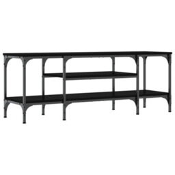 Berkfield Tv Cabinet Black 121X35X45 Cm Engineered Wood&iron - thumbnail 2