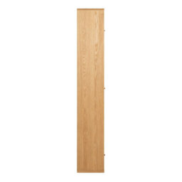 Wyld Haus Thallo Narrow Oak Wood 3 Door Multi Level Bookcase - thumbnail 4