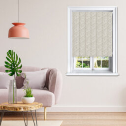 Lister Cartwright Beanstalk Leaf Patterned Roller Blinds - (180 X 140 Cm) Easy To Fit Child Safety Included - Calico - thumbnail 2