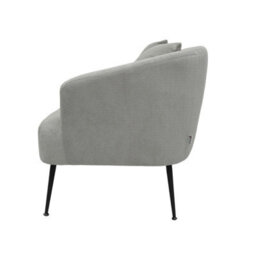 Living And Home Modern Grey Chenille 2-Seater Sofa With 2 Scatter Cushions - thumbnail 5