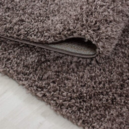 Wadan 160X230Cm Taupe Shaggy Rug - Rectangular Soft Touch Thick Pile Modern Area Rug - Rugs For Living & Bedroom Non Shedding - thumbnail 2