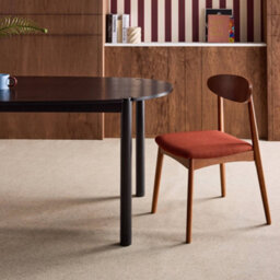 Sweeek - Oval Rubberwood Dining Table 180Cm Seats 6 Black - Constance - thumbnail 8