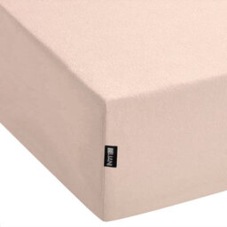 Beliani Fitted Sheet Hofuf Cotton 180 X 200 Cm Beige - thumbnail 4