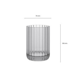 Cosmic Toothbrush Holder, Tumbler, Resistant Glass, 8Cm Diameter, Free-Standing, Forest, Lido Collection - thumbnail 6