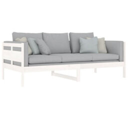 Vidaxl Day Bed Without Mattress White Solid Wood Pine 90X200 Cm - thumbnail 8