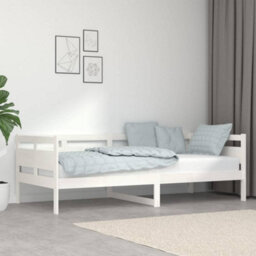 Vidaxl Day Bed Without Mattress White Solid Wood Pine 90X200 Cm - thumbnail 1