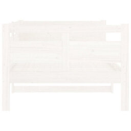 Vidaxl Day Bed Without Mattress White Solid Wood Pine 90X200 Cm - thumbnail 6