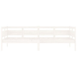 Vidaxl Day Bed Without Mattress White Solid Wood Pine 90X200 Cm - thumbnail 5