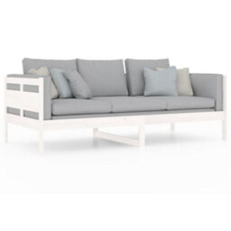Vidaxl Day Bed Without Mattress White Solid Wood Pine 90X200 Cm - thumbnail 7