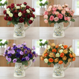Artificial Silk Uv Resistant Flowers Indoor Outdoor Decor Without Pot - thumbnail 2