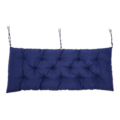Living And Home Garden Bench Swing Chair Seat Pad Cushion Rectangular Seat Pad For Indoor Ourdoor,navy Black