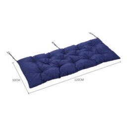 Living And Home Garden Bench Swing Chair Seat Pad Cushion Rectangular Seat Pad For Indoor Ourdoor,navy Black - thumbnail 5