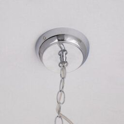 First Choice Lighting Polished Chrome 3 Lamp Lantern Style Pendant - thumbnail 5