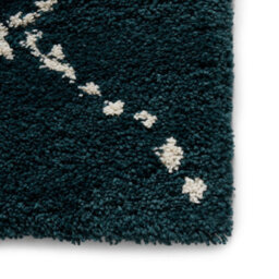 Dark Green Rug, Chequered Geometric Rug, Modern Shaggy Moroccan Rug For Bedroom, Livingroom, & Diningroom-160Cm X 230Cm - thumbnail 3