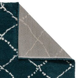 Dark Green Rug, Chequered Geometric Rug, Modern Shaggy Moroccan Rug For Bedroom, Livingroom, & Diningroom-160Cm X 230Cm - thumbnail 5