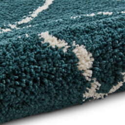 Dark Green Rug, Chequered Geometric Rug, Modern Shaggy Moroccan Rug For Bedroom, Livingroom, & Diningroom-160Cm X 230Cm - thumbnail 4