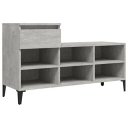 Berkfield Modern Shoe Cabinet Concrete Grey 102X36X60 Cm Engineered Wood - thumbnail 1