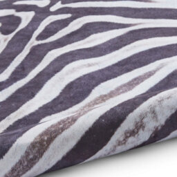 Faux Zebra Print Black White Abstract Animal Modern Cowhide Rug For Living Rug For Living Room And Bedroom-130Cm X 155Cm - thumbnail 7