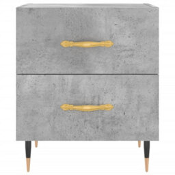 Berkfield Modern Bedside Cabinet Concrete Grey 40X35X47.5 Cm Engineered Wood - thumbnail 6
