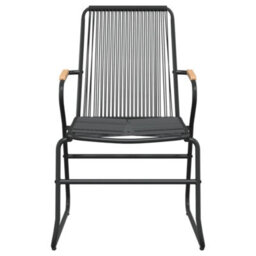 Berkfield 7 Piece Garden Dining Set Black Pvc Rattan - thumbnail 6