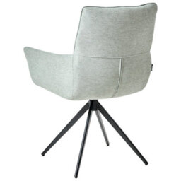 Beliani Dining Chair Swivel Corbie Fabric Mint Green - thumbnail 5