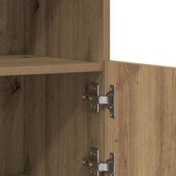 Berkfield Sideboard With Led Lights Artisan Oak 81X37X67 Cm - thumbnail 9