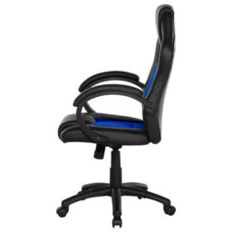 Beliani Office Chair Fighter Faux Leather Navy Blue - thumbnail 6
