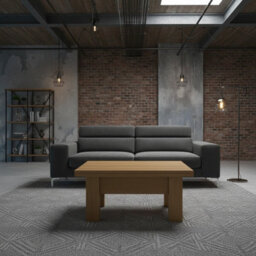 Eryk Modern Extendable Coffee Table Adjustable 100 To 200 Cm Design With Abs Edges In Golden Kraft Finish - thumbnail 3