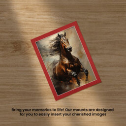 Ak Frames 70X50Cm Crimson Picture Mounts To Fit 60X40Cm Aperture Size - Mount Board Only (No Frame Included) - thumbnail 5