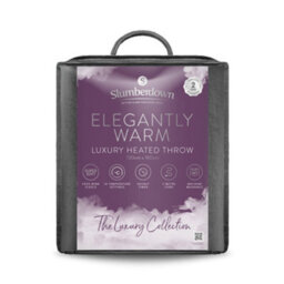 Slumberdown Large Elegantly Warm Electric Heated Throw Blanket - Black - thumbnail 8