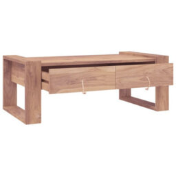 Berkfield Coffee Table 110X60X40 Cm Solid Teak Wood - thumbnail 2