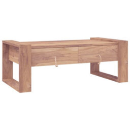Berkfield Coffee Table 110X60X40 Cm Solid Teak Wood