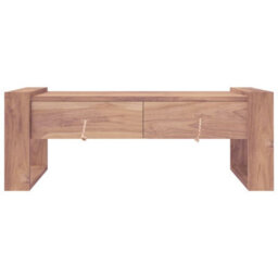 Berkfield Coffee Table 110X60X40 Cm Solid Teak Wood - thumbnail 3
