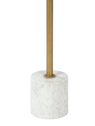 Wyld Haus London Brass And White Marble Round Side Table - thumbnail 4