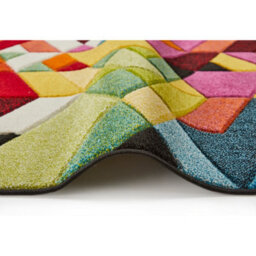 Multi Geometric Modern Easy To Clean Rug For Dining Room-120Cm X 170Cm - thumbnail 2