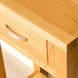 London Oak Telephone Table With Drawer - By Roseland Furniture - thumbnail 8