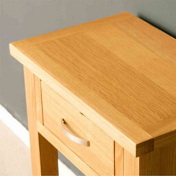 London Oak Telephone Table With Drawer - By Roseland Furniture - thumbnail 6