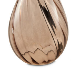Furniturebox Uk Aurelia Brown Glass & White Table Lamp - thumbnail 7