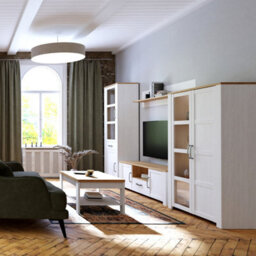 Furniture To Go Bohol Tv Unit Inc. Led Light In Riviera Oak/white - thumbnail 8