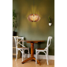 Luminosa Lighting Luminosa Sakura 44Cm Wire Frame Pendant Ceiling Light Matt Black 1X E27 - thumbnail 6