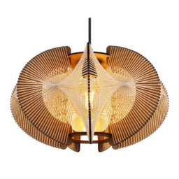 Luminosa Lighting Luminosa Sakura 44Cm Wire Frame Pendant Ceiling Light Matt Black 1X E27 - thumbnail 3