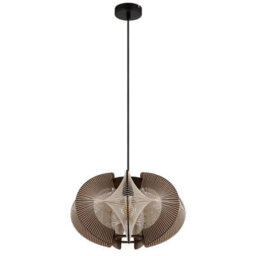 Luminosa Lighting Luminosa Sakura 44Cm Wire Frame Pendant Ceiling Light Matt Black 1X E27 - thumbnail 2