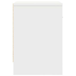 Berkfield Bedside Cabinet With Drawer White 39X28X41 Cm - thumbnail 6