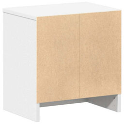 Berkfield Bedside Cabinet With Drawer White 39X28X41 Cm - thumbnail 7