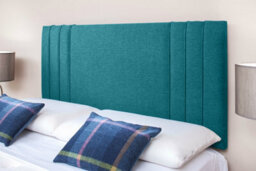 "Slumbre Rio 3 Turin Linen 2Ft6 Small Single 24"" Headboard -  Teal"