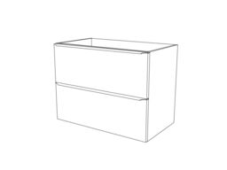 GoodHome Imandra Gloss Grey Wall-Mounted Bathroom Vanity Unit (H) 600mm (W) 800mm - thumbnail 6