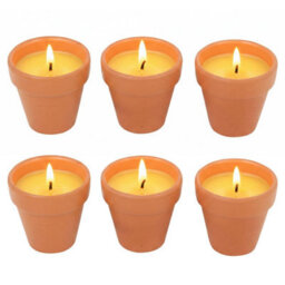 Urbn-Living Set Of 6 - Citronella Scented Candles - thumbnail 1