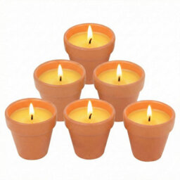 Urbn-Living Set Of 6 - Citronella Scented Candles - thumbnail 8