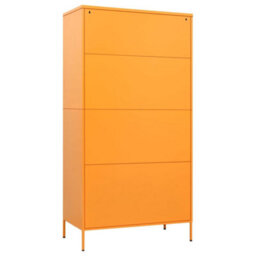 Vidaxl Wardrobe Mustard Yellow 90X50X180 Cm Steel - thumbnail 5